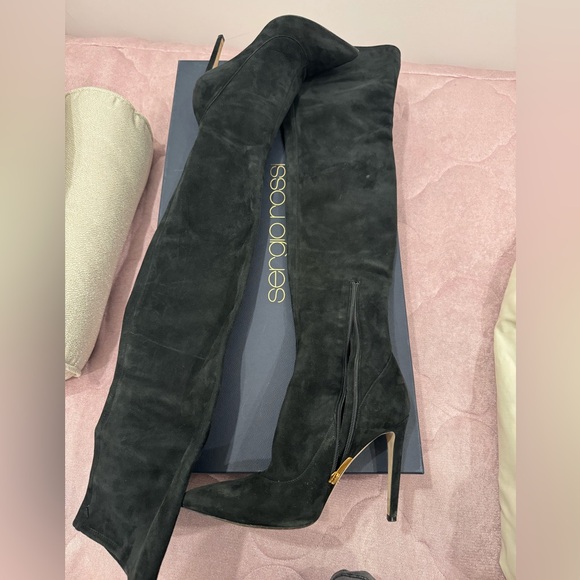 Sergio Rossi Shoes - Sergio Rossi Elegant Black Over-the-Knee Boots